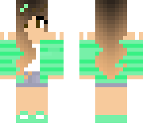 here is a cute green girl for my bestie caroline xd