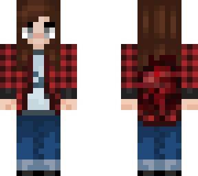 infected flannel girl