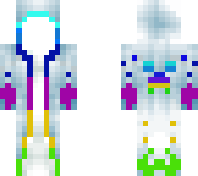 Inverted rainbow mage | Minecraft Skin