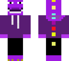 purple dino in a hoodie