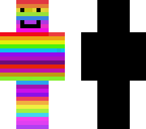 rainbow black back