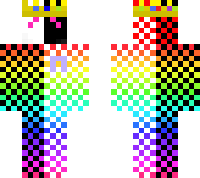 trippy rainbow with crown and cancer sign for alex/technoblade