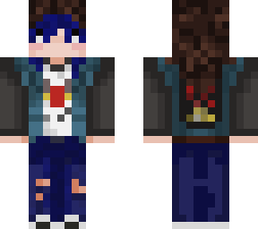 blue hair hellfire long
