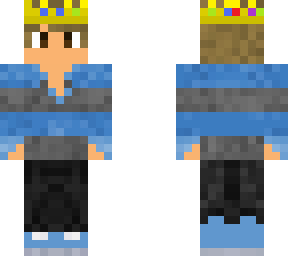 my skin with techno crown (tribute to technoblade)