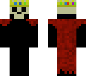 skull with technoblade's crown