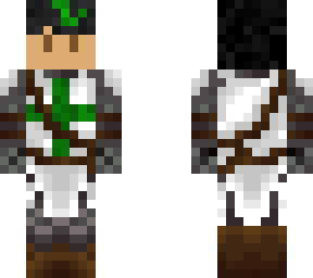 stephen with green hair in a knight outfit