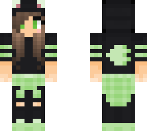 very cool green girl