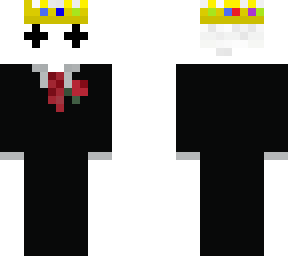 a ghost in a suit