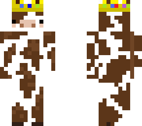 cow with techno crown