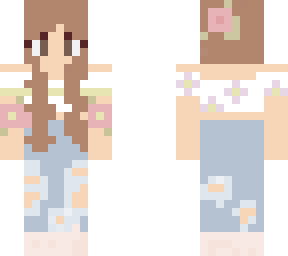 cute aesthetic flower girl