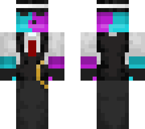 cyan and purple split slime