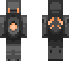 grayscale axolotl + orange