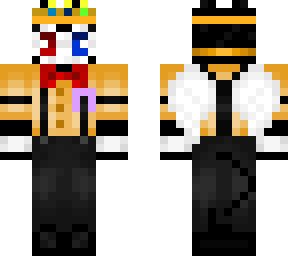 my mc sona but with ribbon and techno crown