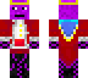 purple technoblade with egg on head