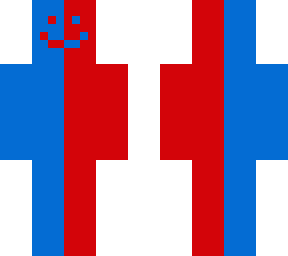 red & blue