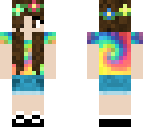 tie dyed fun girl