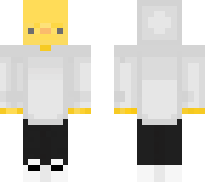 cute duck with white sweater