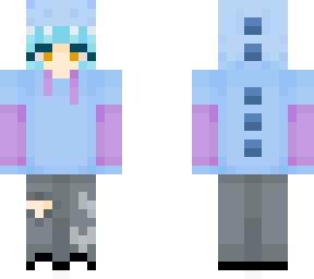 blue & purple dino hoodie