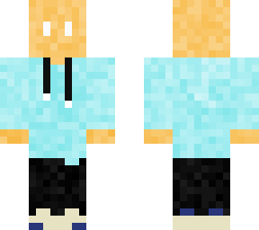blue hoodie