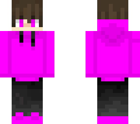 boy with pink hoodie