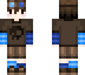 brown and blue