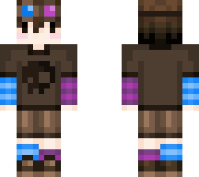 brown blue and purple