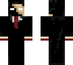 evil herobrine in a suit..