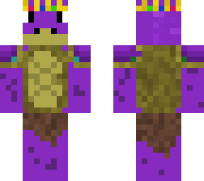 purple turtle noble with techno's crown