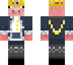 technoblade with blue robe