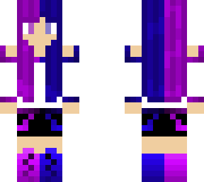 violet and dark blue