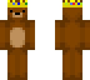 bear with technoblade crown...