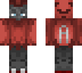 cat in a red hoodie