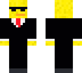 cool duck in suit