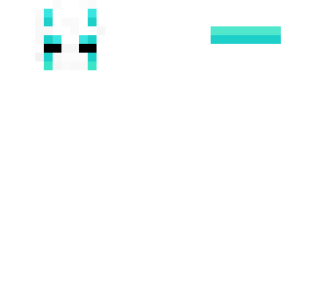 cyan rabbit mask
