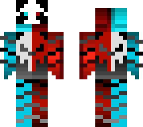 fire/ice skulled panda