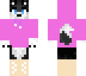 husky in clothes