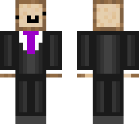 toastedbred suit and tie (purple and black)