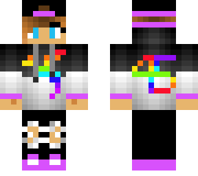 black and white hoodie pride girl