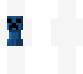 blue crepper pixel art