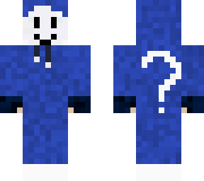blue mystery man