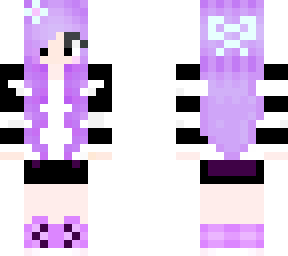chica pelo violeta