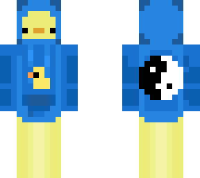 duck with blue yin yang hoodie