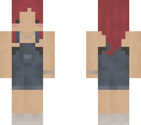 girl in overalls
