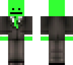 green guy in a black suit