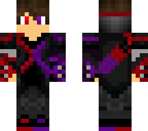 half red half purple