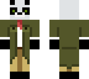 panda in trenchcoat