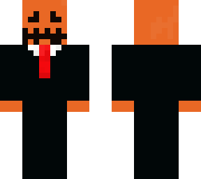 pumpkin with a tie