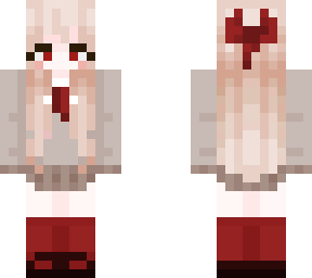 anime vampire school girl // blonde