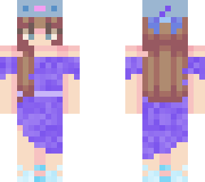 blue axolotl girl