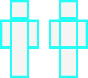 blue outline character